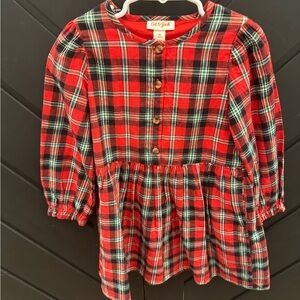 Girls 5T plaid dress NWT